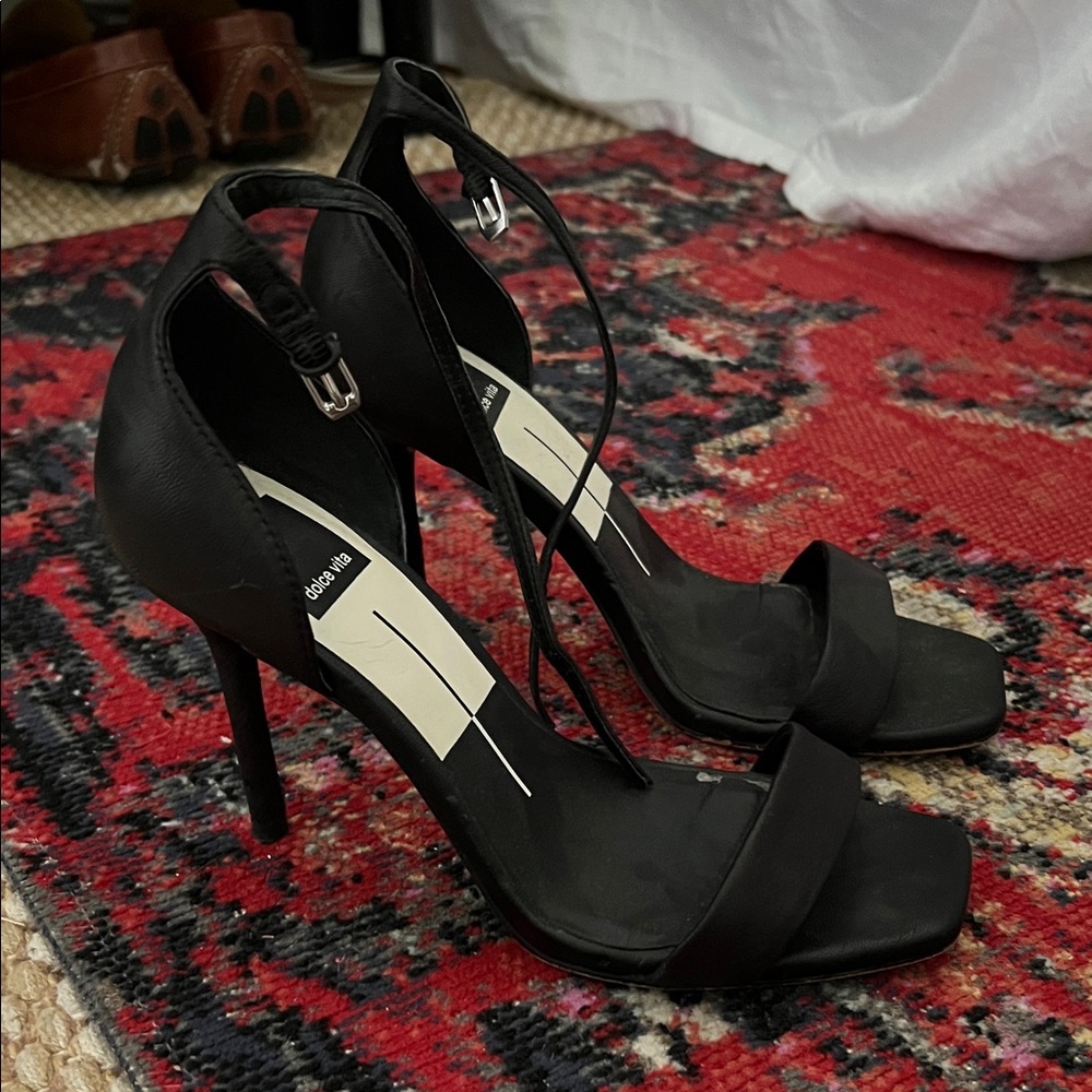 Dolce Vita Black Strappy Heels